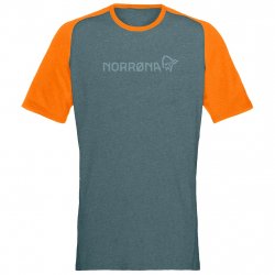 Buy NORRONA Fjora Equaliser Lightweight T-shirt /north atlantic orange