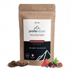 Buy PROTEALPES Altitude Whey Proteine Sans Sucres Ajoutés 750g /cacao fruits rouges