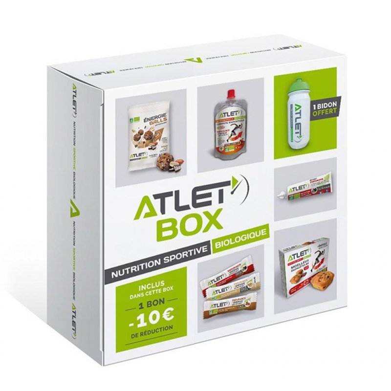 ATLET Box 7 Produits + 1 Bidon + 1 Bon de Reduction