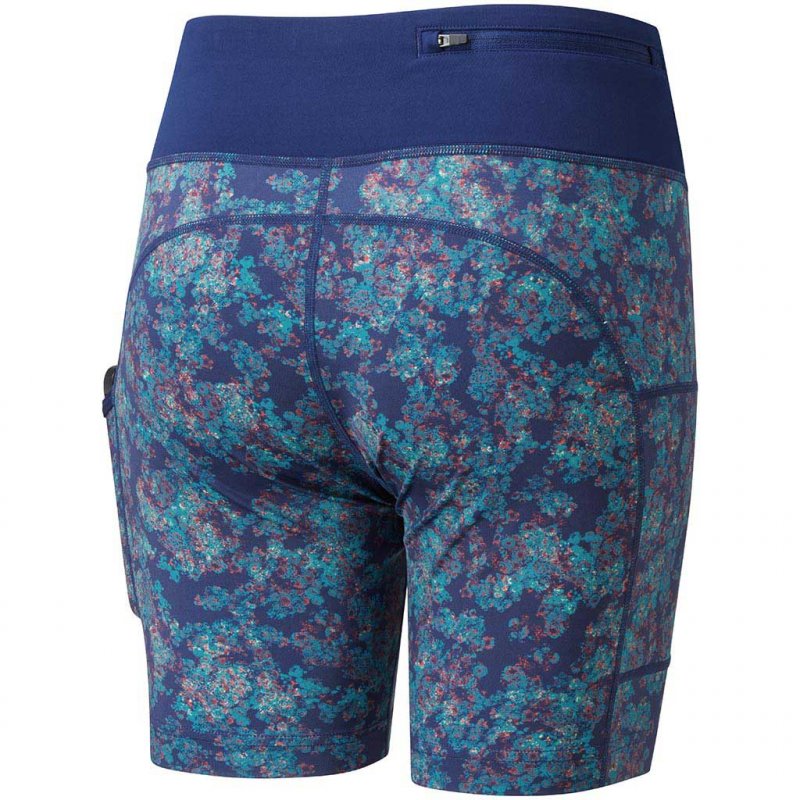 RONHILL Life Stretch Short W /deep blue microfloral