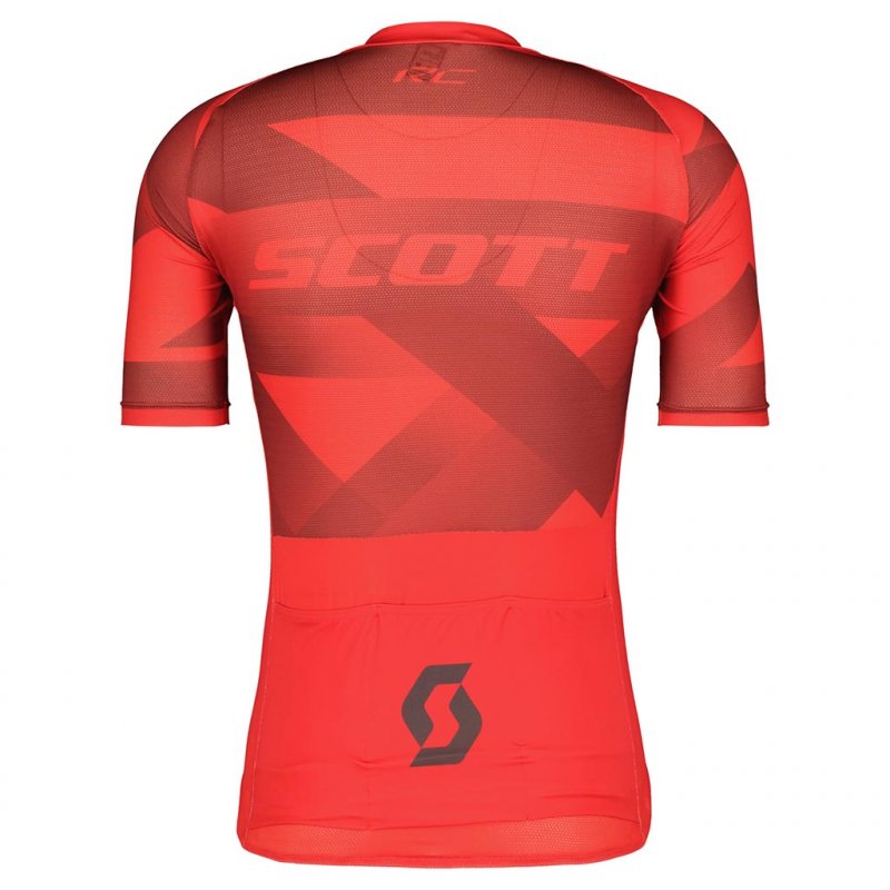 SCOTT Rc Premium Climber Ss Shirt /fiery red dark grey