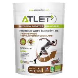 Buy ATLET Whey Protéine Energétique Biologique Cacao 450g