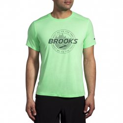 Buy BROOKS Distance Short Sleeve 3.0 /hyper green brooks trail